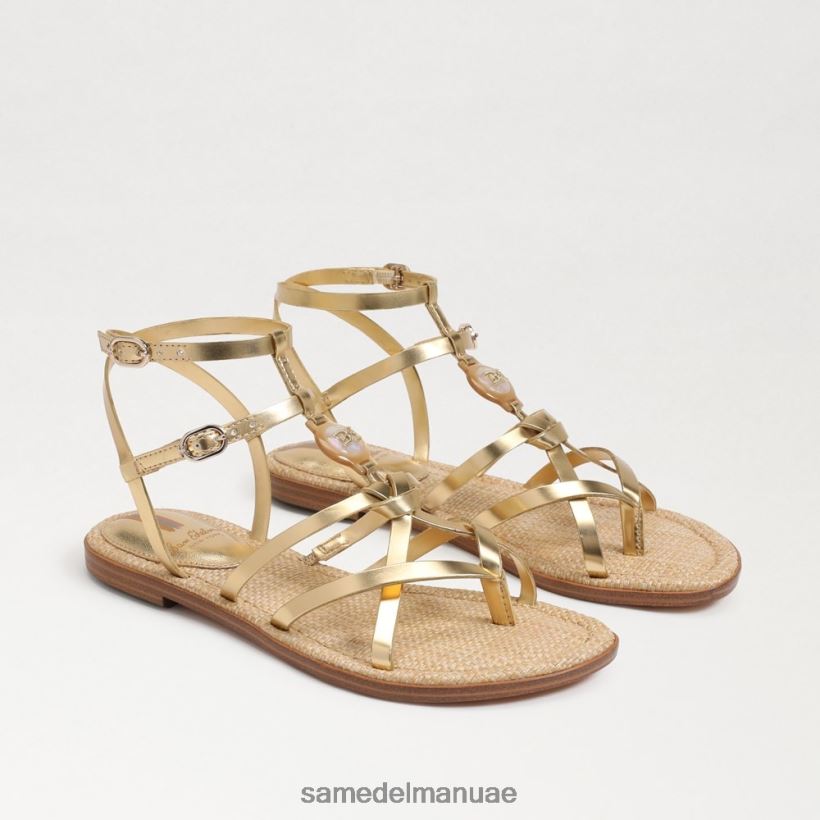 العنبر الذهب أحذية Sam Edelman نحيف جوين المصارع صندل 246L6T249