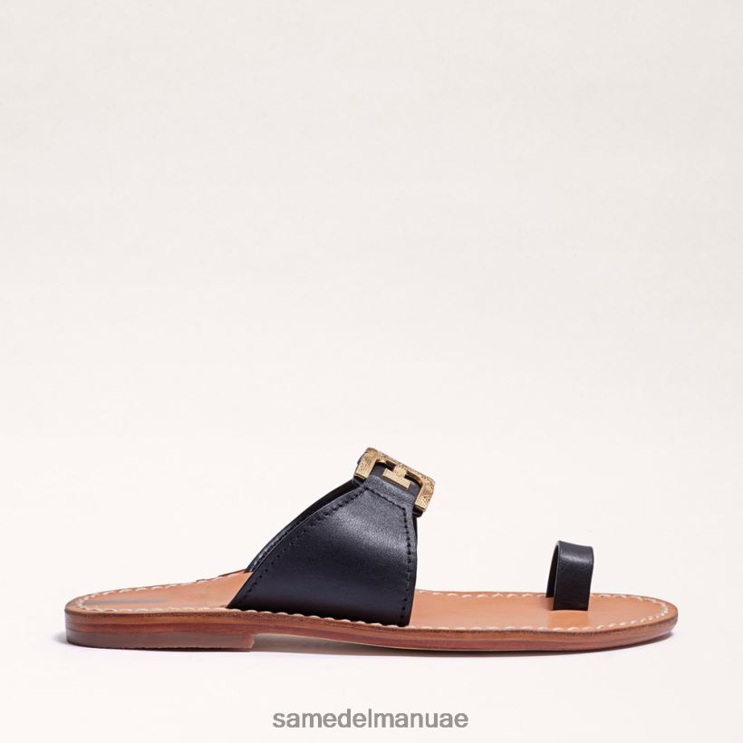 أسود أحذية Sam Edelman نحيف صندل بحلقة أصابع القدم القصوى 246L6T255
