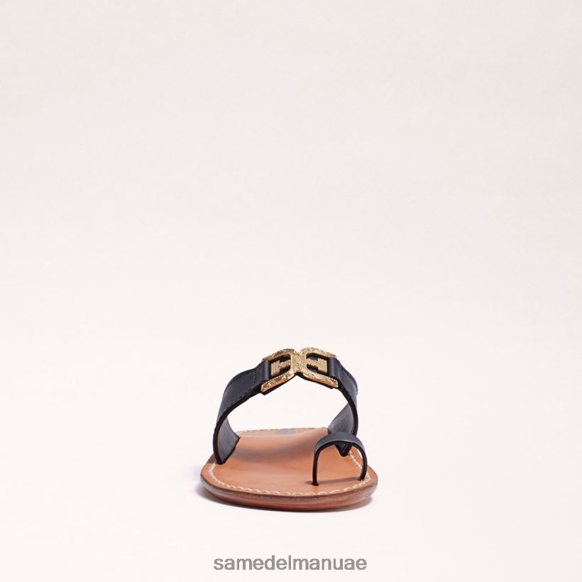 أسود أحذية Sam Edelman نحيف صندل بحلقة أصابع القدم القصوى 246L6T255