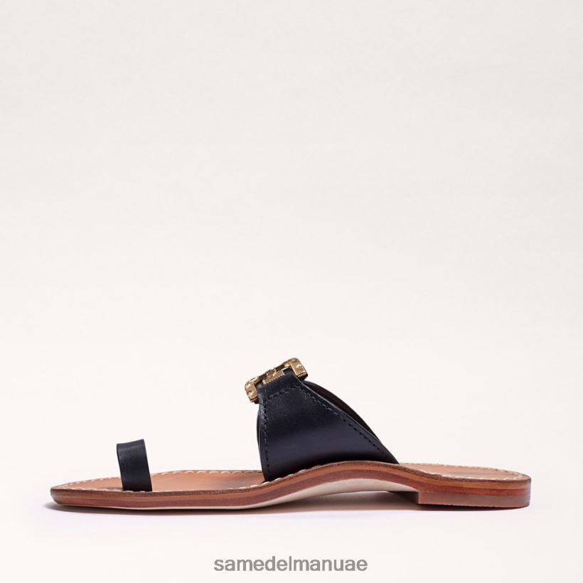 أسود أحذية Sam Edelman نحيف صندل بحلقة أصابع القدم القصوى 246L6T255