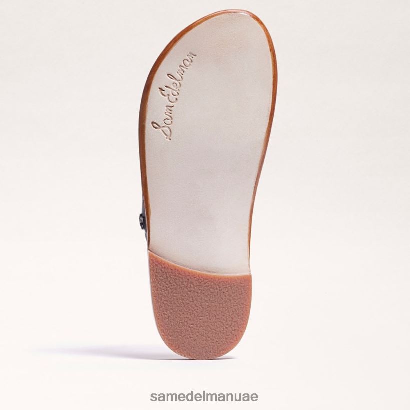 جلد أسود أحذية Sam Edelman نحيف صندل بحلقة أصابع القدم من مارجيت 246L6T258