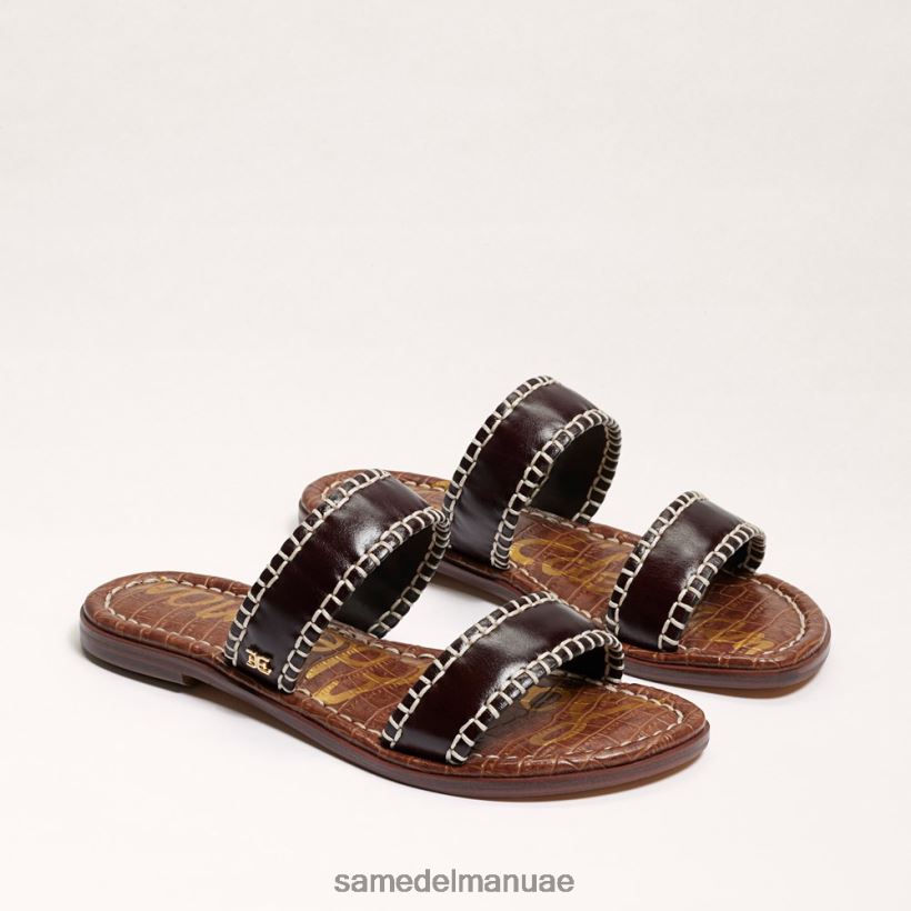 بني غامق أحذية Sam Edelman نحيف صندل جينا المنزلق 246L6T263