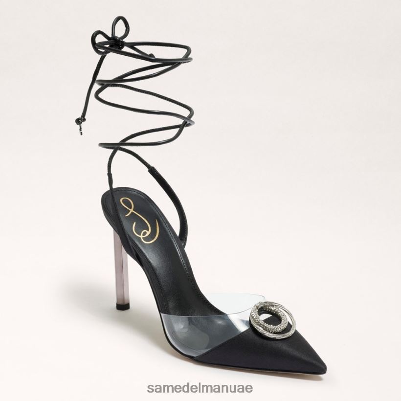 جلد الغزال الأسود أحذية Sam Edelman نحيف أدريان سترابي خنجر 246L6T269