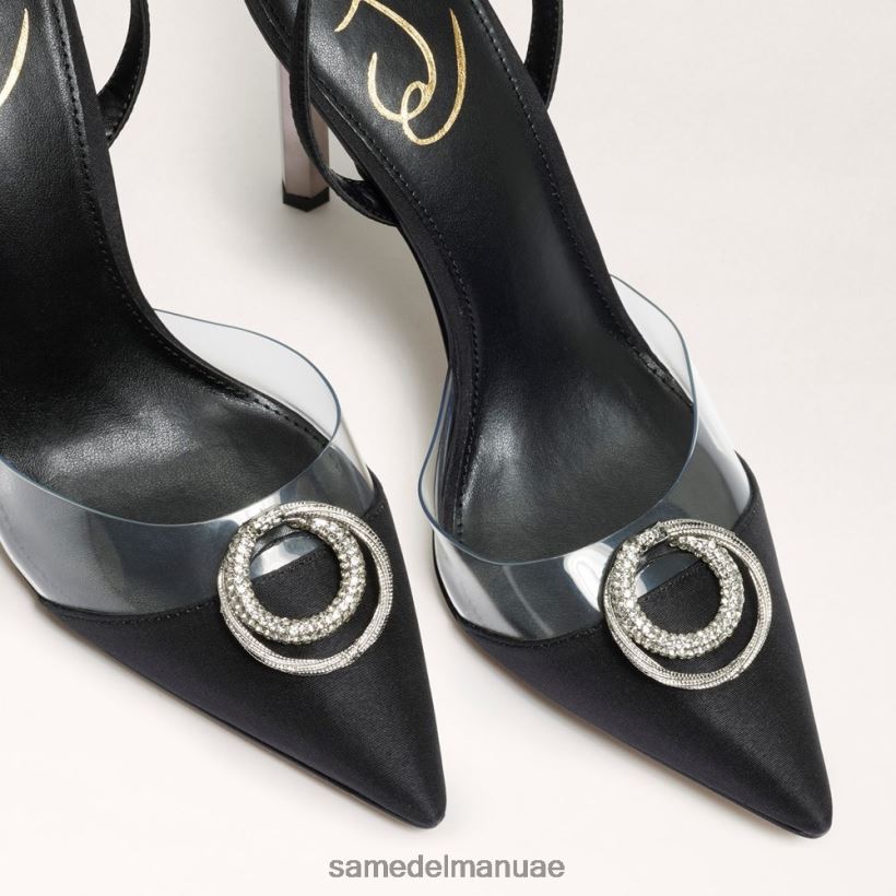 جلد الغزال الأسود أحذية Sam Edelman نحيف أدريان سترابي خنجر 246L6T269