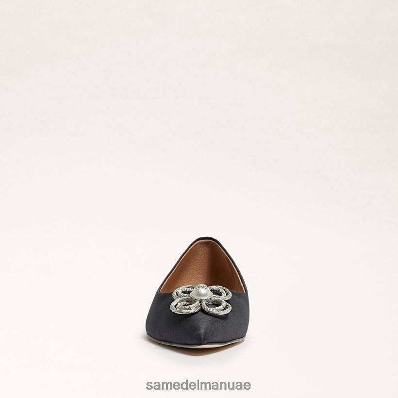 قماش أسود أحذية Sam Edelman نحيف واندا تور مسطحة عند أصابع القدم 246L6T271