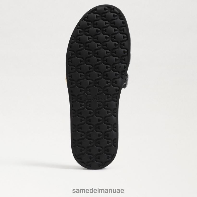 جلد أسود أحذية Sam Edelman نحيف صندل منزلق من نيتي 246L6T274