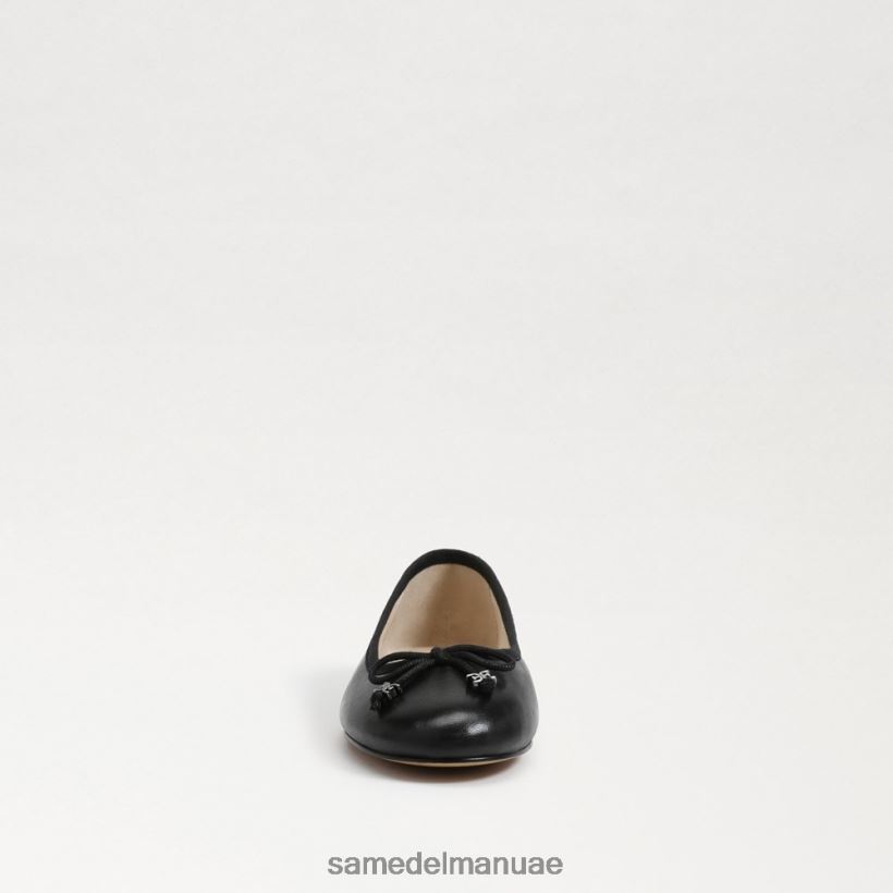 جلد أسود أحذية Sam Edelman نحيف شقة باليه فاخرة من فيليسيا 246L6T284