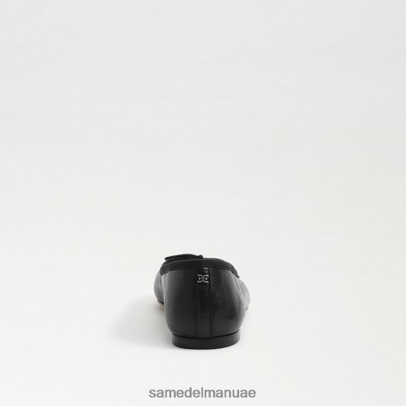 جلد أسود أحذية Sam Edelman نحيف شقة باليه فاخرة من فيليسيا 246L6T284