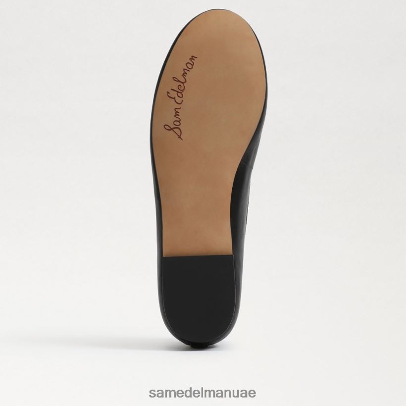 جلد أسود أحذية Sam Edelman نحيف شقة باليه فاخرة من فيليسيا 246L6T284