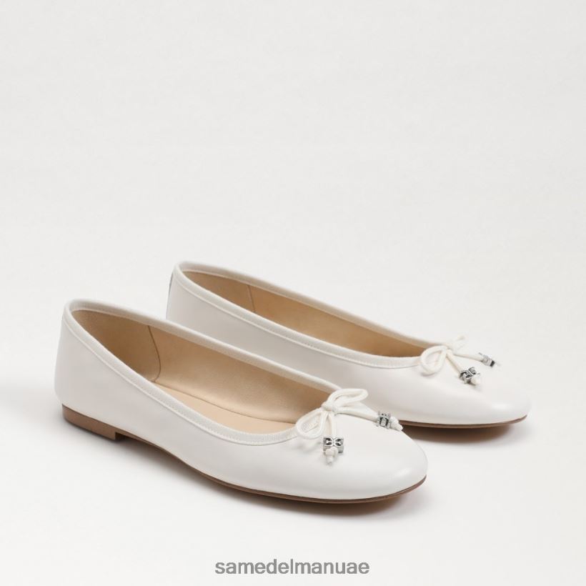 ناصعة البياض أحذية Sam Edelman نحيف شقة باليه فاخرة من فيليسيا 246L6T287