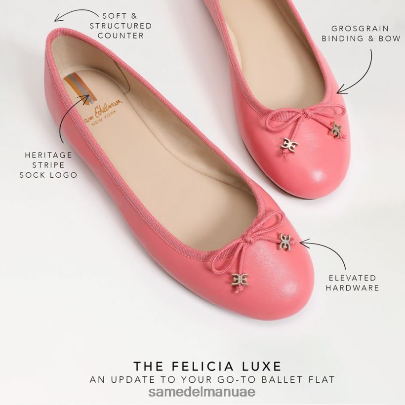 مرجان كاليبسو أحذية Sam Edelman نحيف شقة باليه فاخرة من فيليسيا 246L6T291