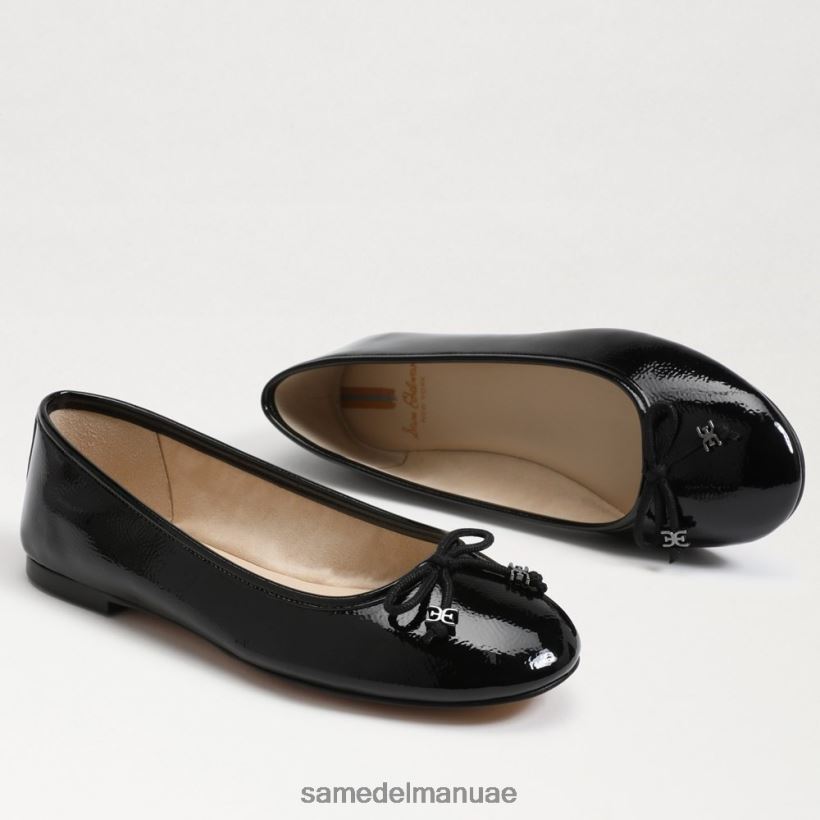 أسود براءة اختراع أحذية Sam Edelman نحيف شقة باليه فاخرة من فيليسيا 246L6T294