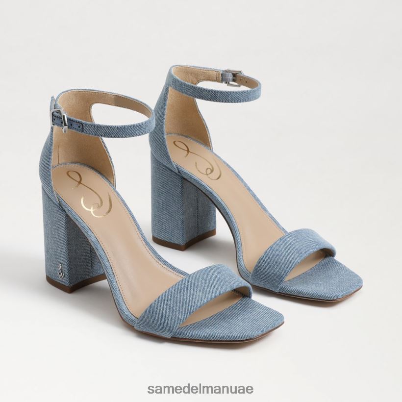 مونتروز الأزرق أحذية Sam Edelman نحيف صندل دانييلا بكعب عريض 246L6T296