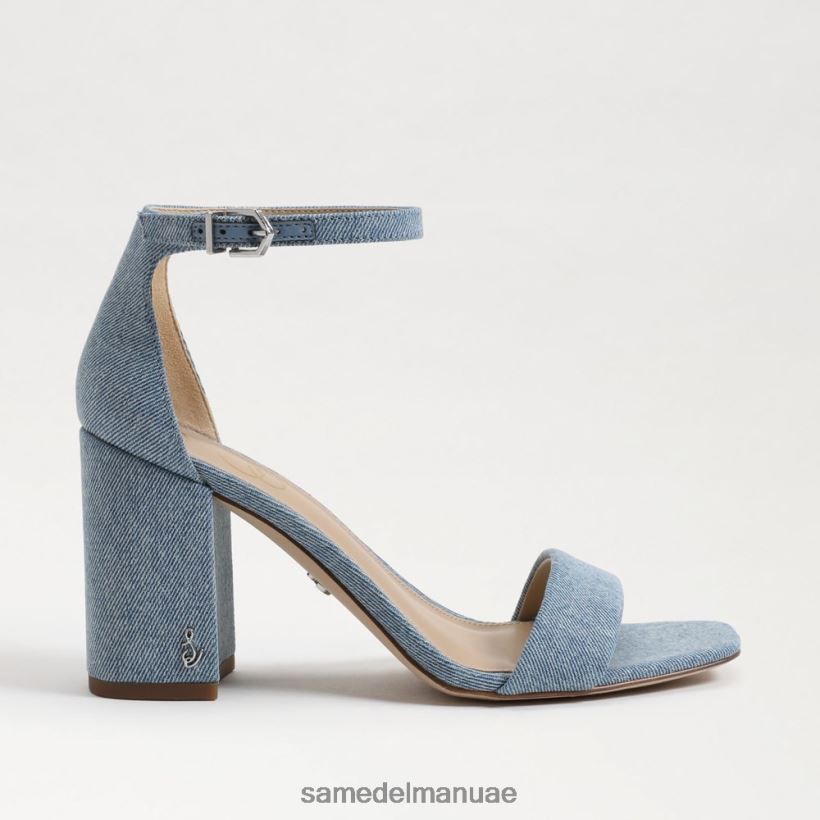 مونتروز الأزرق أحذية Sam Edelman نحيف صندل دانييلا بكعب عريض 246L6T296