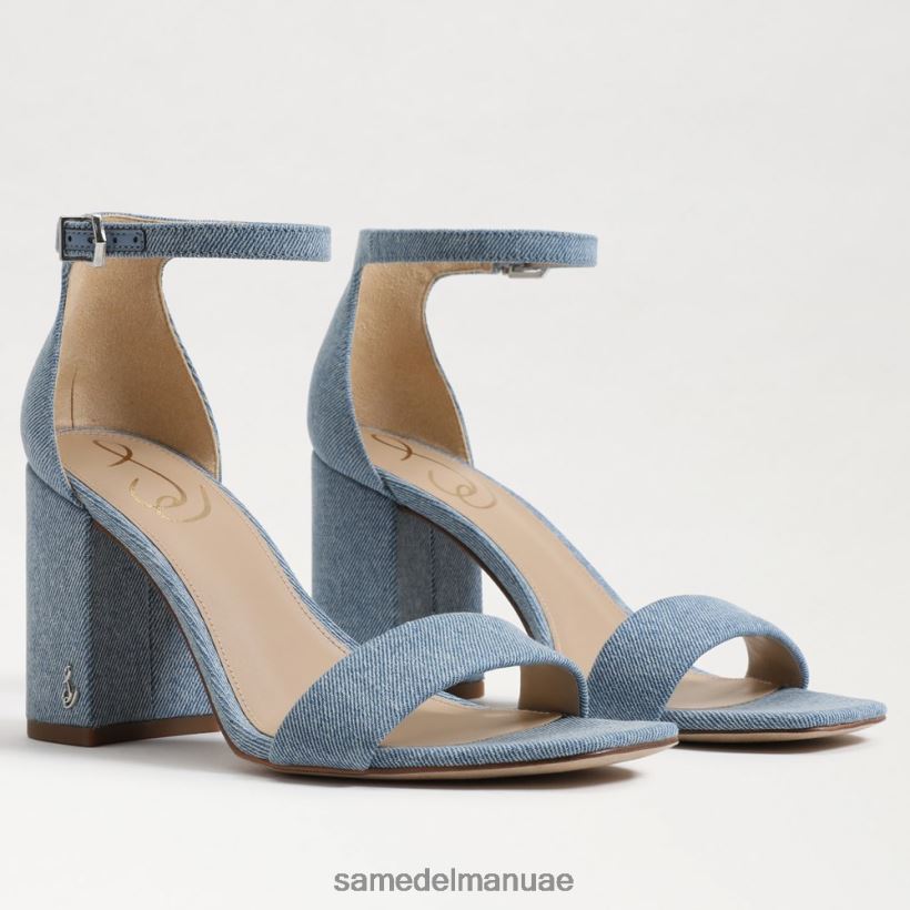 مونتروز الأزرق أحذية Sam Edelman نحيف صندل دانييلا بكعب عريض 246L6T296