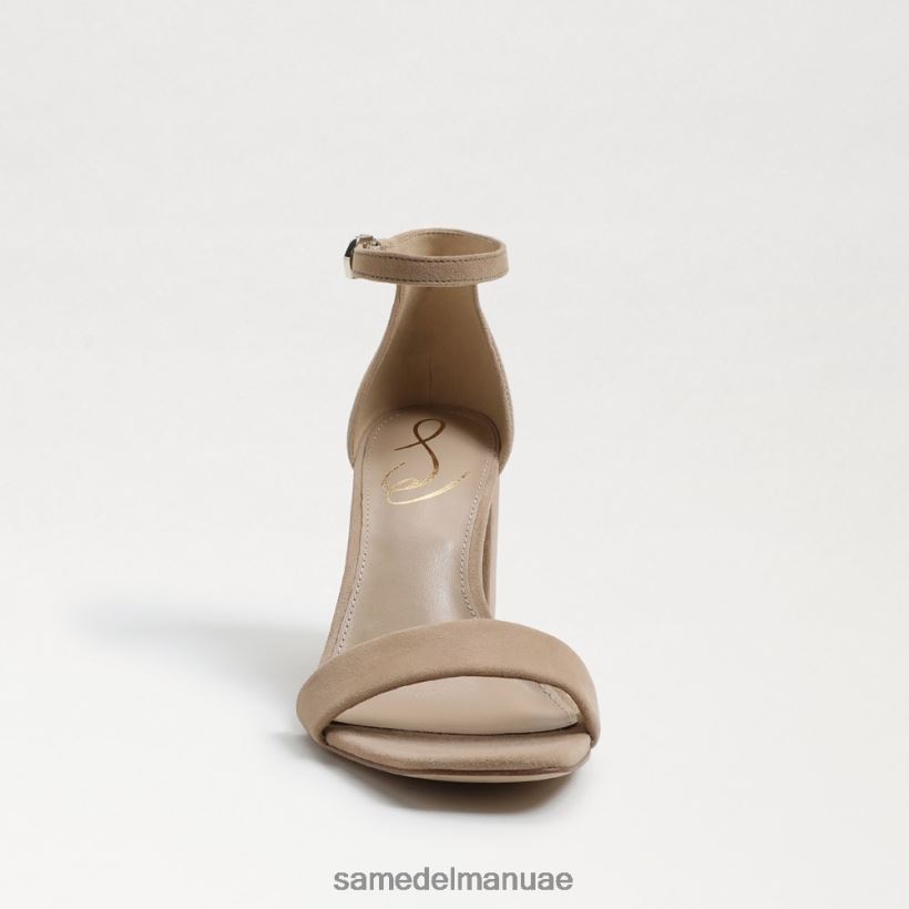 دقيق الشوفان من جلد الغزال أحذية Sam Edelman نحيف صندل دانييلا بكعب عريض 246L6T303