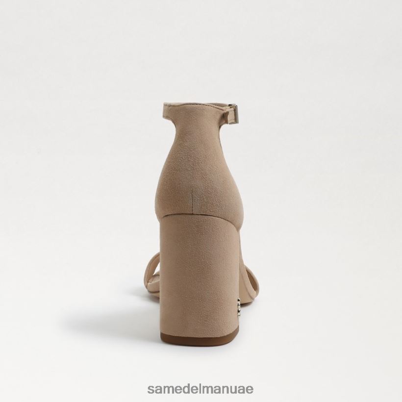 دقيق الشوفان من جلد الغزال أحذية Sam Edelman نحيف صندل دانييلا بكعب عريض 246L6T303