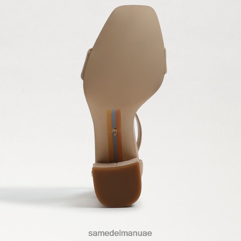 دقيق الشوفان من جلد الغزال أحذية Sam Edelman نحيف صندل دانييلا بكعب عريض 246L6T303