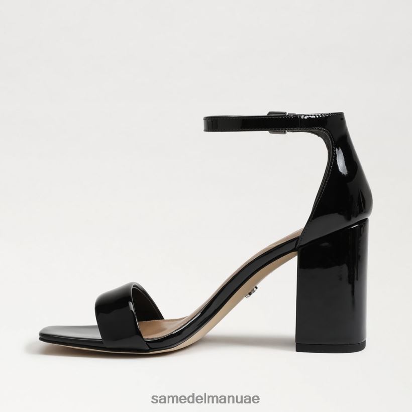 أسود أحذية Sam Edelman نحيف صندل دانييلا بكعب عريض 246L6T305