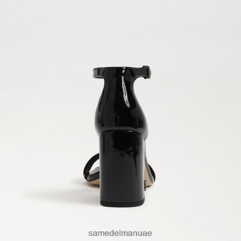 أسود أحذية Sam Edelman نحيف صندل دانييلا بكعب عريض 246L6T305