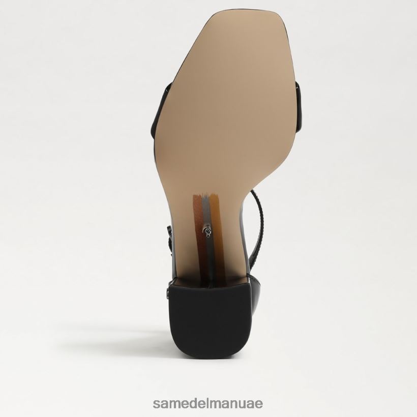 أسود أحذية Sam Edelman نحيف صندل دانييلا بكعب عريض 246L6T305
