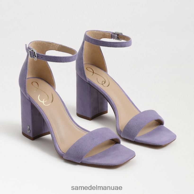 القزحية الأرجوانية أحذية Sam Edelman نحيف صندل دانييلا بكعب عريض 246L6T307