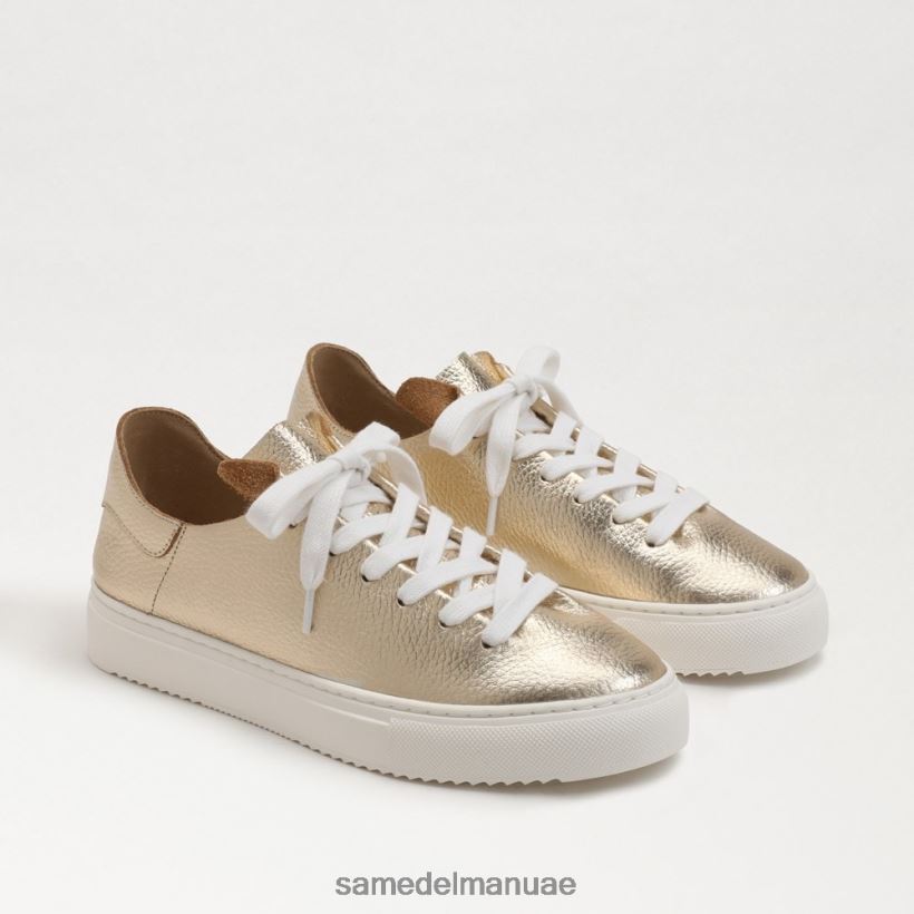 ذهب أحذية Sam Edelman نحيف حذاء رياضي برباط الخشخاش 246L6T310