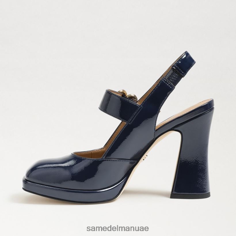 البحرية الملكية أحذية Sam Edelman نحيف جيلدي كعب ماري جين 246L6T313