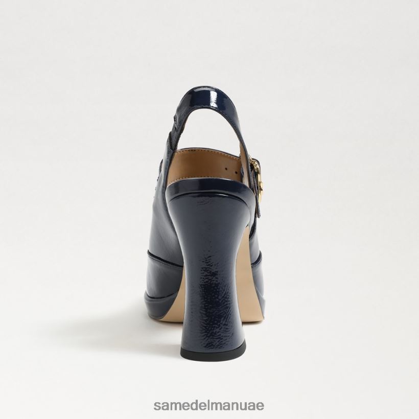 البحرية الملكية أحذية Sam Edelman نحيف جيلدي كعب ماري جين 246L6T313