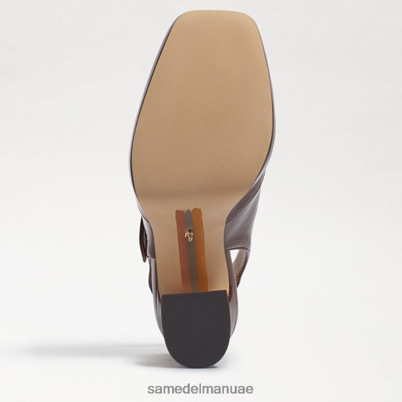 براءة اختراع الكاكاو الدافئ أحذية Sam Edelman نحيف جيلدي كعب ماري جين 246L6T314