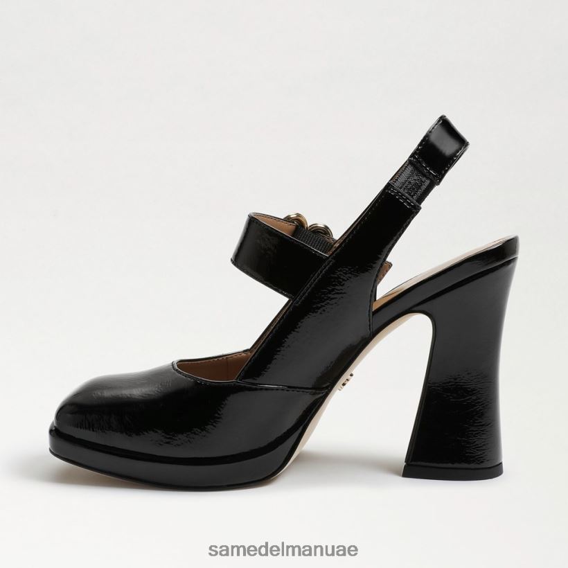 أسود براءة اختراع أحذية Sam Edelman نحيف جيلدي كعب ماري جين 246L6T316