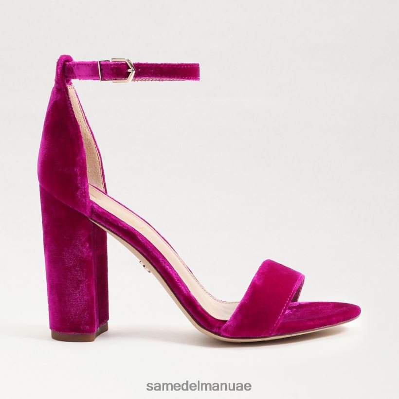 مخمل التوت أحذية Sam Edelman نحيف صندل بكعب عريض من يارو 246L6T318