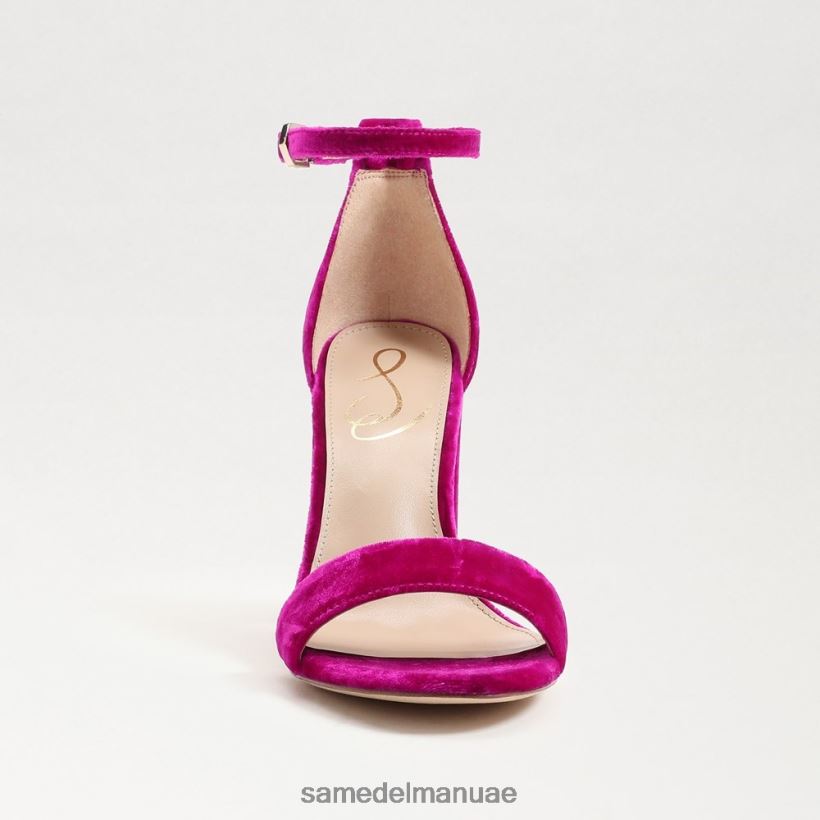 مخمل التوت أحذية Sam Edelman نحيف صندل بكعب عريض من يارو 246L6T318