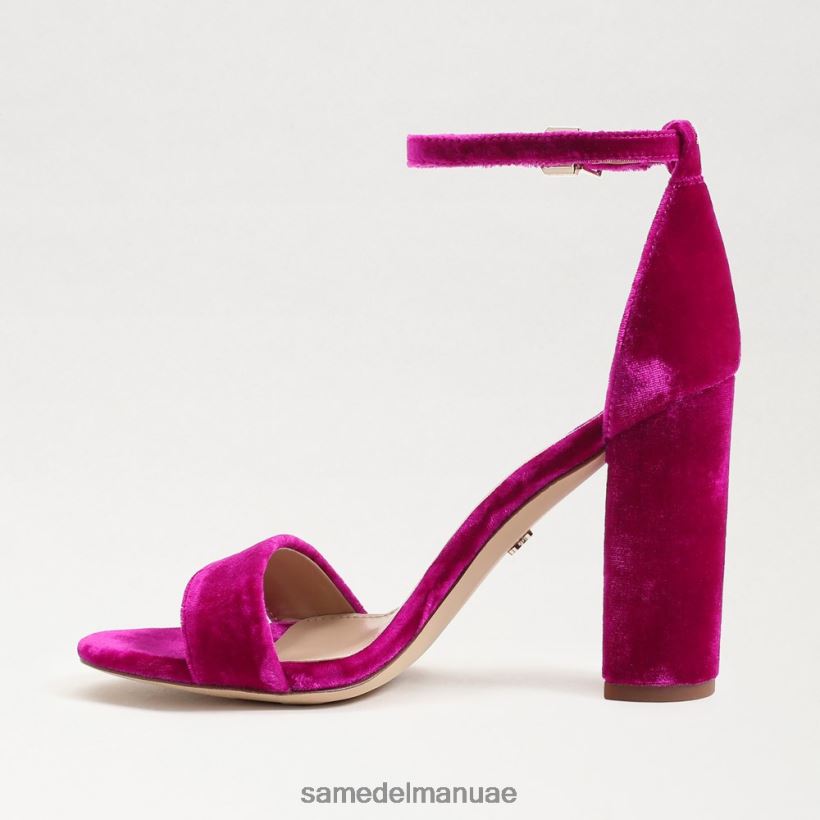 مخمل التوت أحذية Sam Edelman نحيف صندل بكعب عريض من يارو 246L6T318