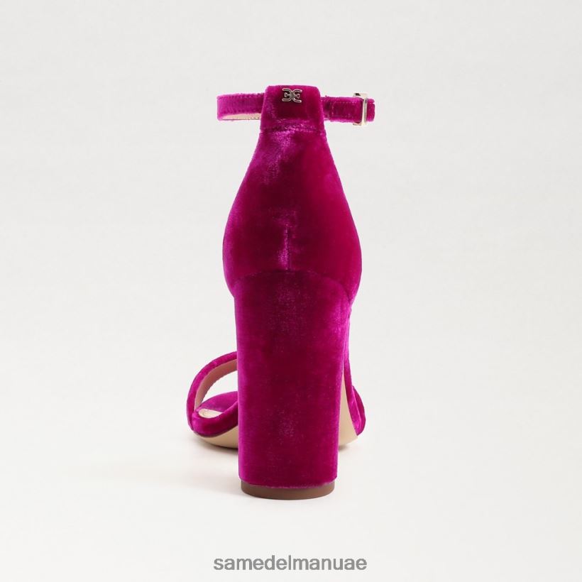 مخمل التوت أحذية Sam Edelman نحيف صندل بكعب عريض من يارو 246L6T318