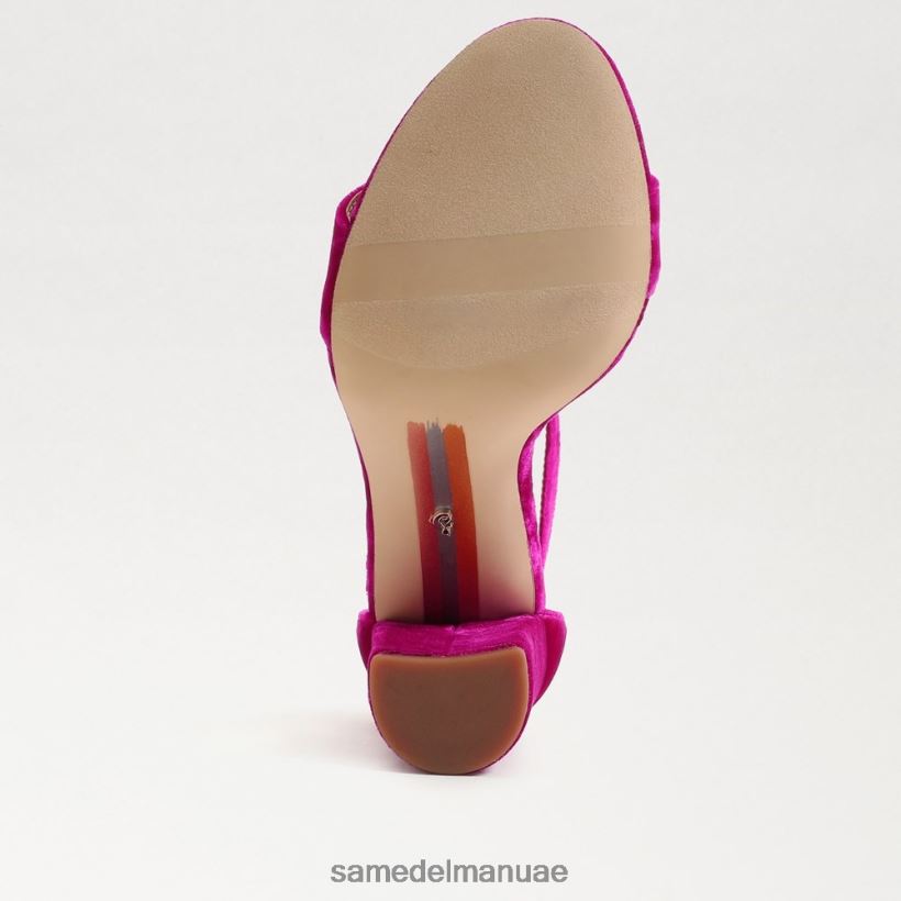 مخمل التوت أحذية Sam Edelman نحيف صندل بكعب عريض من يارو 246L6T318