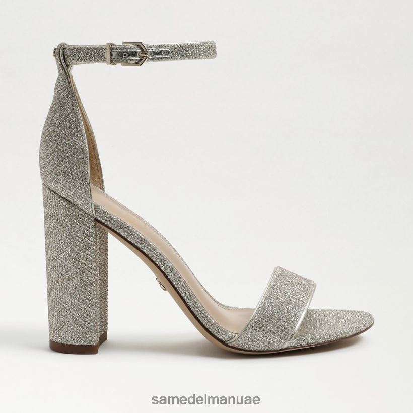 شبكة ذهبية خفيفة أحذية Sam Edelman نحيف صندل بكعب عريض من يارو 246L6T319