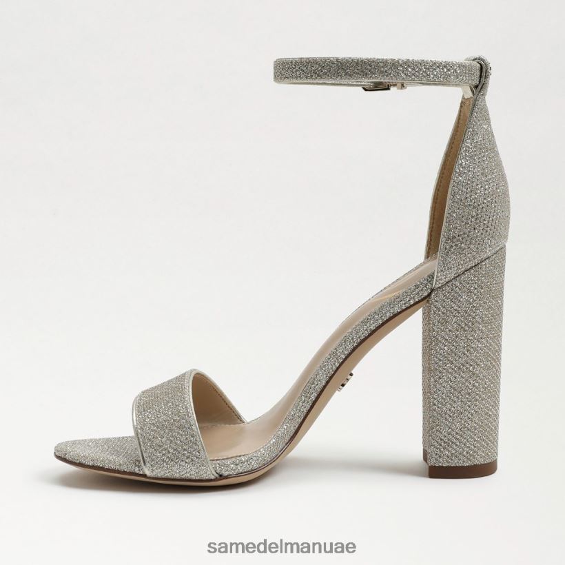 شبكة ذهبية خفيفة أحذية Sam Edelman نحيف صندل بكعب عريض من يارو 246L6T319