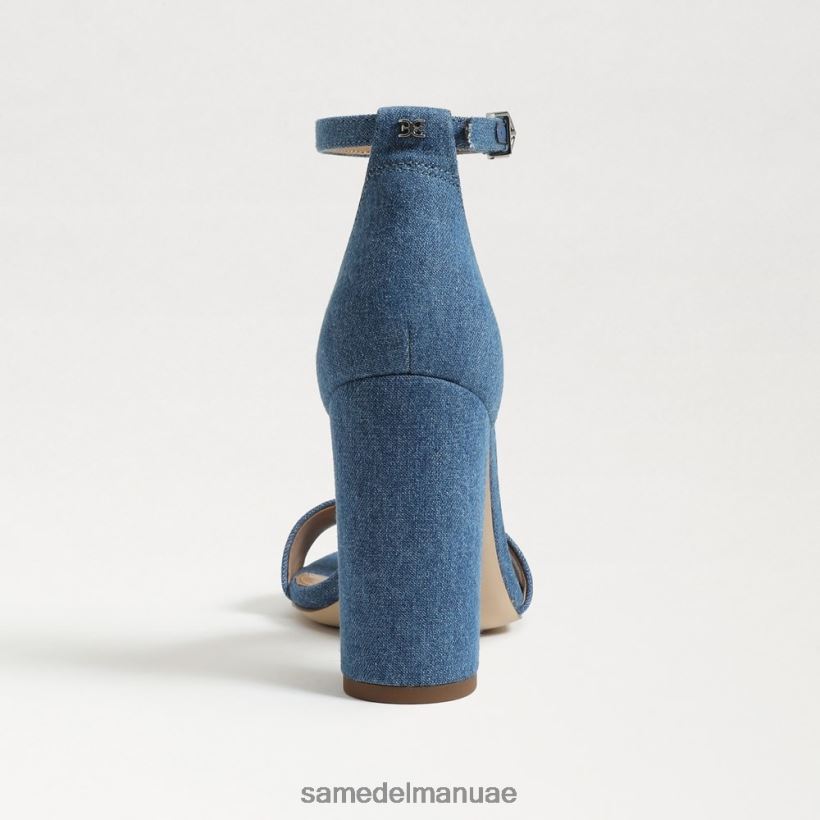 النيلي المغسول أحذية Sam Edelman نحيف صندل بكعب عريض من يارو 246L6T320