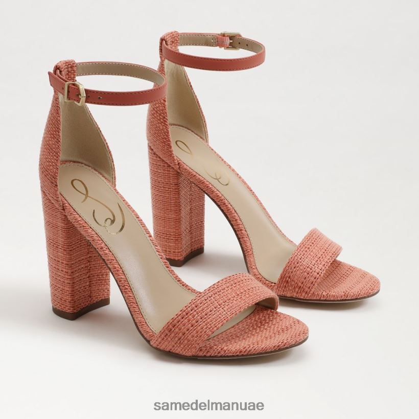 الجص الوردي أحذية Sam Edelman نحيف صندل بكعب عريض من يارو 246L6T323