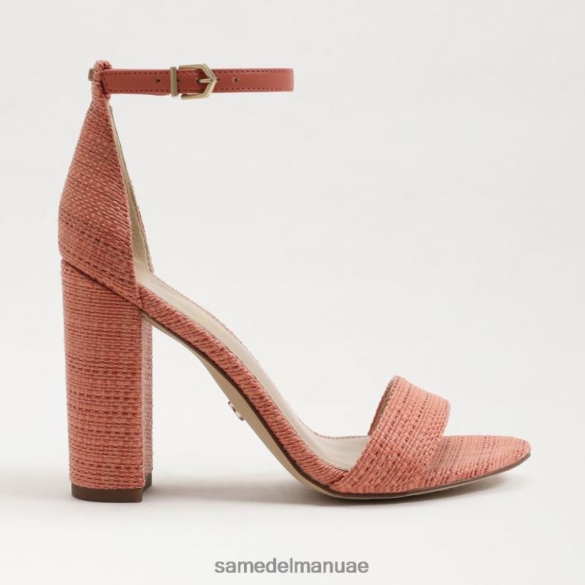 الجص الوردي أحذية Sam Edelman نحيف صندل بكعب عريض من يارو 246L6T323