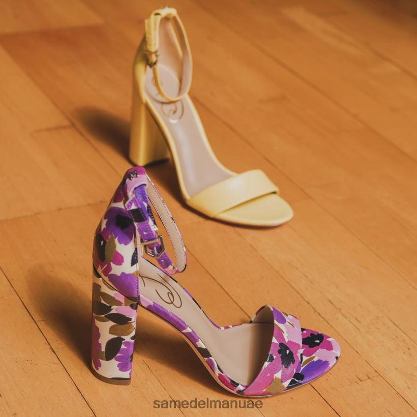 جلد أسود أحذية Sam Edelman نحيف صندل بكعب عريض من يارو 246L6T325