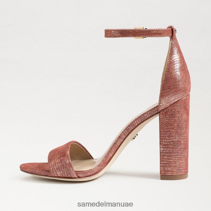 الصدأ الوردي أحذية Sam Edelman نحيف صندل بكعب عريض من يارو 246L6T331