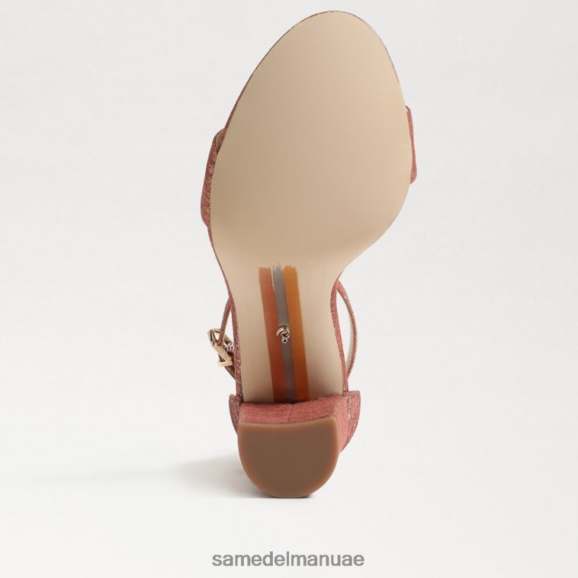 الصدأ الوردي أحذية Sam Edelman نحيف صندل بكعب عريض من يارو 246L6T331