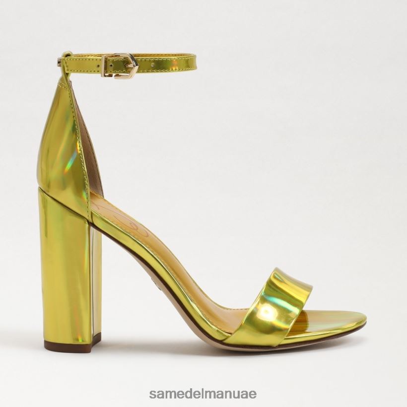 الميموزا الذهب أحذية Sam Edelman نحيف صندل بكعب عريض من يارو 246L6T333