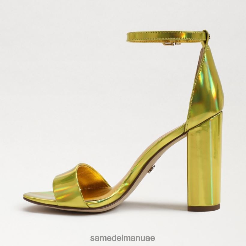 الميموزا الذهب أحذية Sam Edelman نحيف صندل بكعب عريض من يارو 246L6T333
