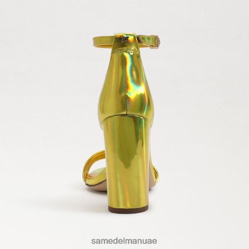 الميموزا الذهب أحذية Sam Edelman نحيف صندل بكعب عريض من يارو 246L6T333