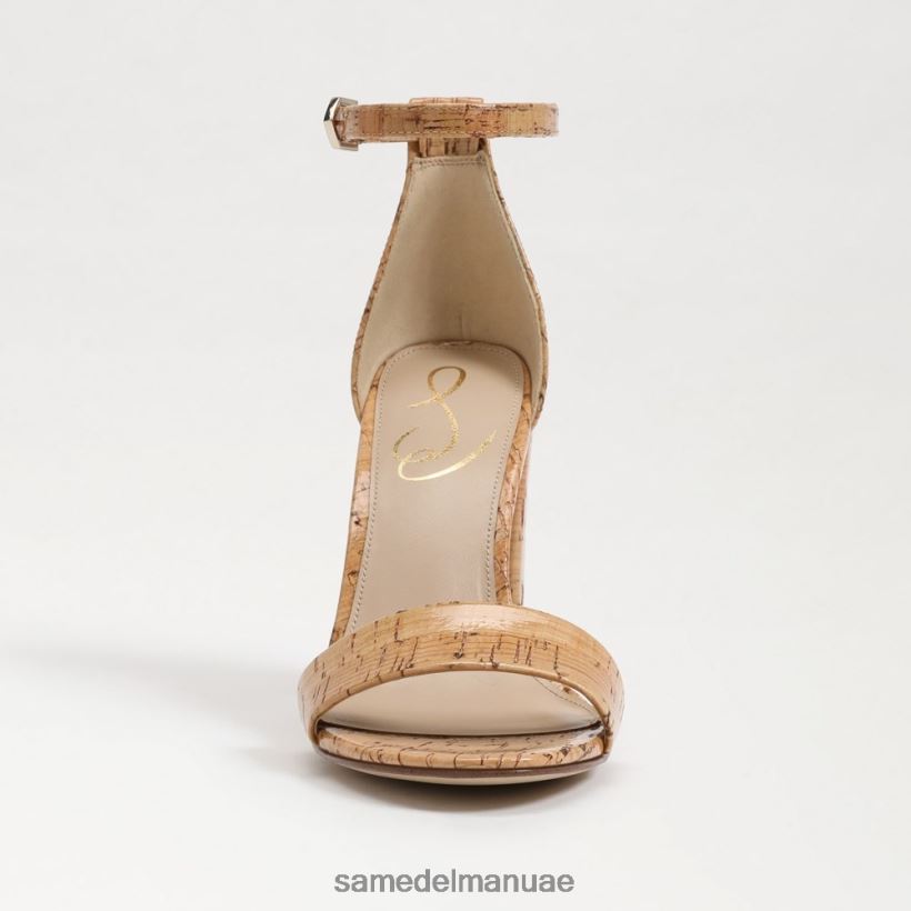 الفلين الطبيعي أحذية Sam Edelman نحيف صندل بكعب عريض من يارو 246L6T334