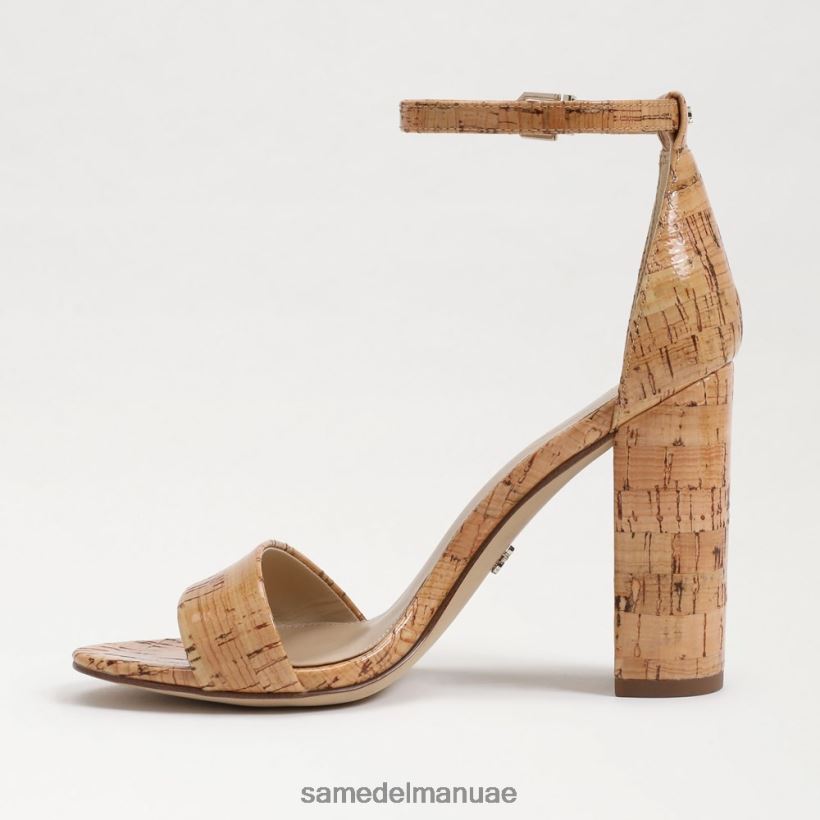 الفلين الطبيعي أحذية Sam Edelman نحيف صندل بكعب عريض من يارو 246L6T334