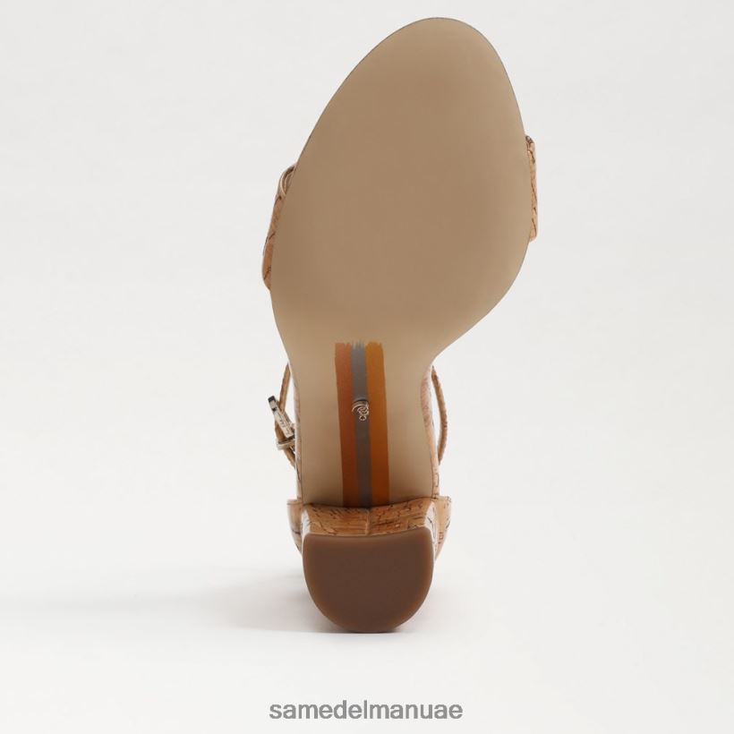 الفلين الطبيعي أحذية Sam Edelman نحيف صندل بكعب عريض من يارو 246L6T334